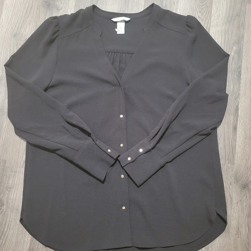 H&M Black Blouse Size 12